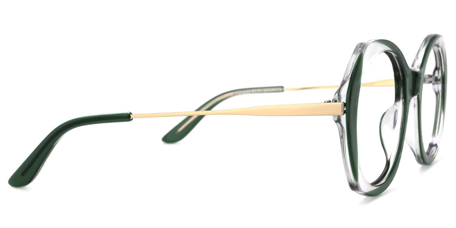 Aldelina Vert Ronde Lunettes3